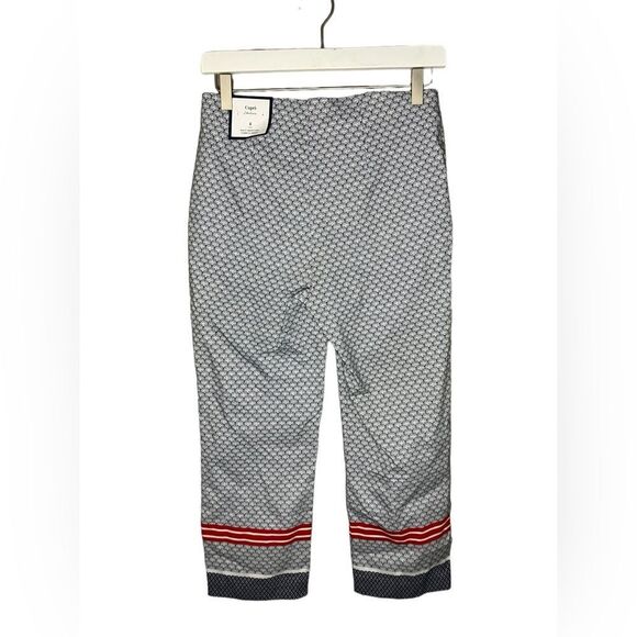 NEW Charter Club Nautical Capris Shell Print Stretch Comfort Red White Blue 4 - Picture 7 of 7